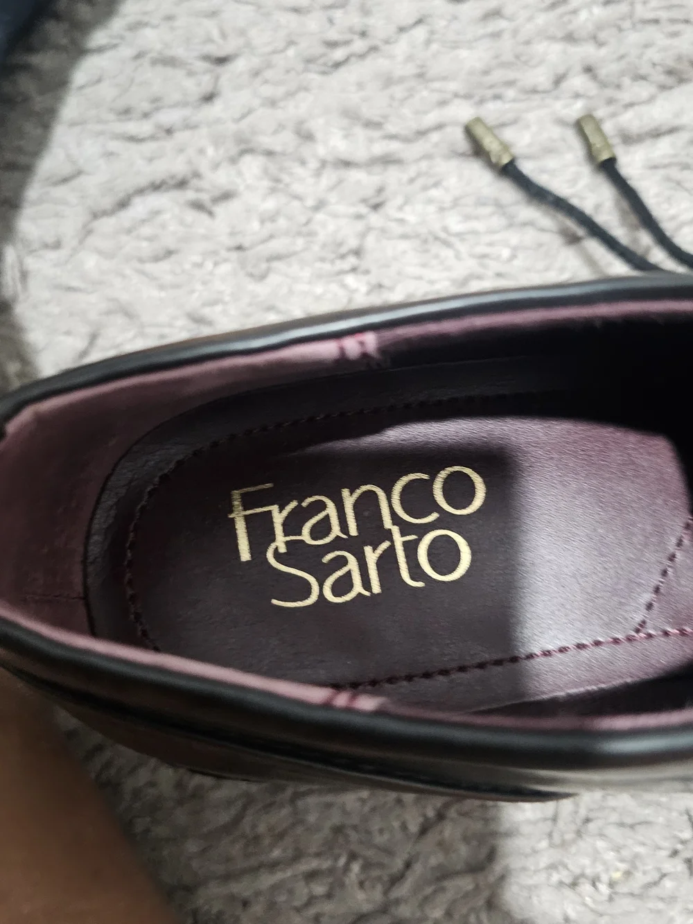 Franco Sarto Chunky Lace-Up Shoes in Dark Brown Balin Oxford Size 6.5